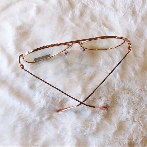 Jonah Rose Gold Aviator Computer Blue Light Glasses - Picture 8 of 9